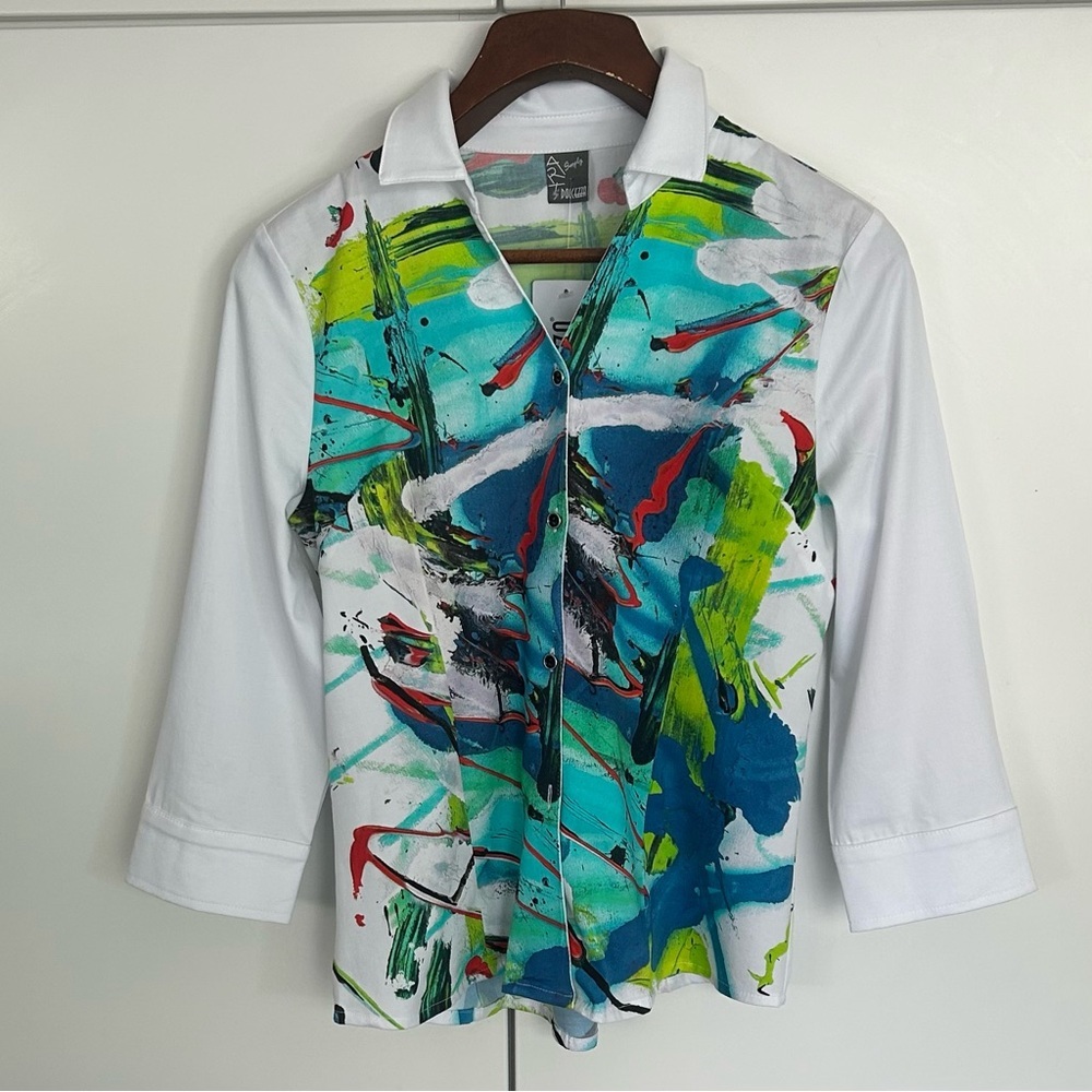 Vibrant Artistic Women's Blouse